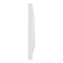 Odace Styl -  plaque 2 postes horizontaux ou verticaux entraxe 71mm blanc