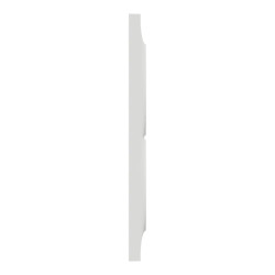 Odace Styl -  plaque 2 postes verticaux entraxe 57mm blanc