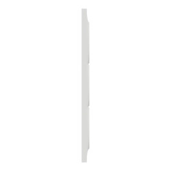 Odace Styl -  plaque 3 postes verticaux entraxe 57mm blanc