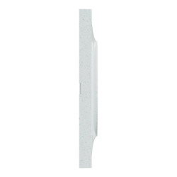 Odace Styl -  plaque 4 postes horizontaux ou verticaux 71mm blanc recyclé