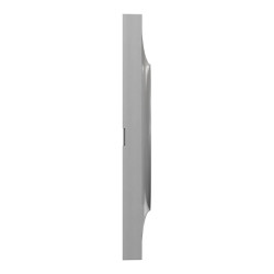 Odace Styl -  plaque 4 postes horizontaux ou verticaux entraxe 71mm aluminium