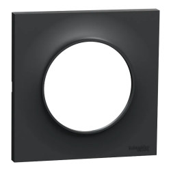 Odace Styl - plaque 1 poste anthracite