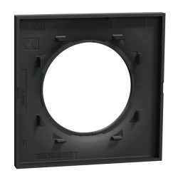 Odace Styl - plaque 1 poste anthracite