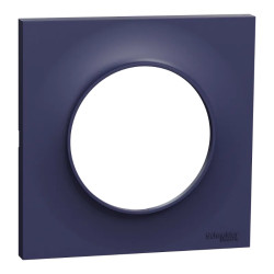 Odace Styl - plaque 1 poste bleu cobalt