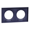 Odace Styl -  plaque 2 postes horizontaux ou verticaux entraxe 71mm bleu cobalt