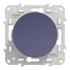 Odace - poussoir lumineux - cobalt - 10A - voyant LED bleu 0,15mA