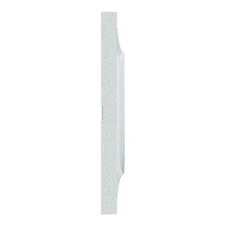 Odace Styl - plaque 2 postes horizontaux ou verticaux entraxe 71mm blanc recyclé