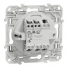 Odace - interrupteur à carte - aluminium - 10A - LED localisation inclus