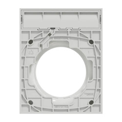 Odace Styl Pratic - plaque avec porte-étiquette 1 poste blanc