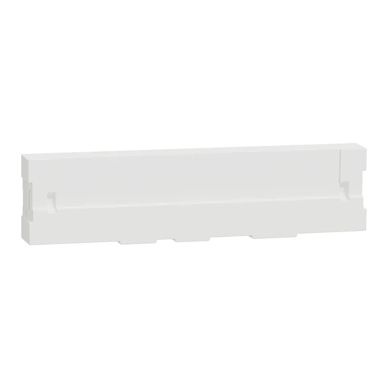 Odace Styl Pratic - plaque porte etiquette avec bloc lumineux 1 poste blanc