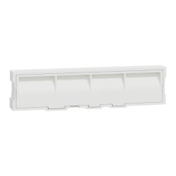 Odace Styl Pratic - plaque porte etiquette avec bloc lumineux 1 poste blanc