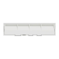 Odace Styl Pratic - plaque porte etiquette avec bloc lumineux 1 poste blanc