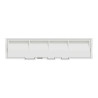 Odace Styl Pratic - plaque porte etiquette avec bloc lumineux 1 poste blanc