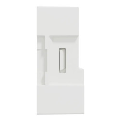 Odace Styl Pratic - plaque porte etiquette avec bloc lumineux 1 poste blanc