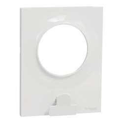 Odace Styl Pratic - plaque avec pince multi-usage 1 poste blanc