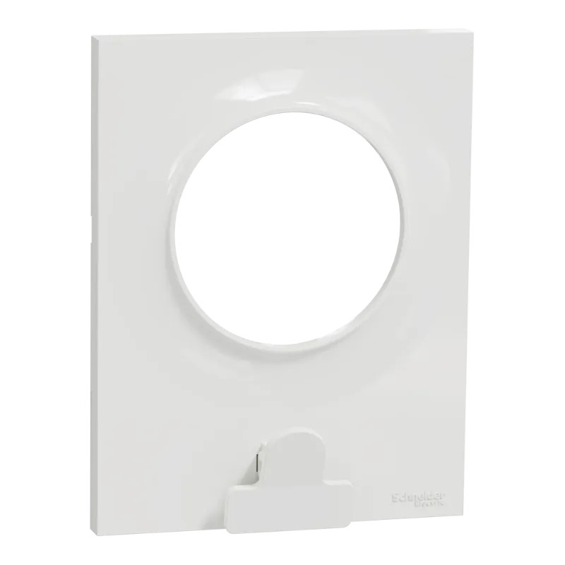 Odace Styl Pratic - plaque avec pince multi-usage 1 poste blanc