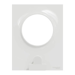 Odace Styl Pratic - plaque avec pince multi-usage 1 poste blanc