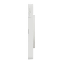 Odace Touch - plaque 2 postes horiz/vert 71mm bois nordique avec liseré blanc