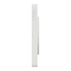 Odace Touch - plaque 2 postes horiz/vert 71mm bois naturel avec liseré blanc