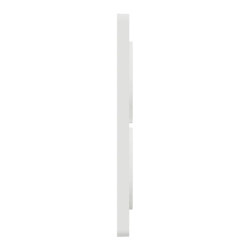 Odace Touch -  plaque 2 postes verticaux entraxe 57mm blanc