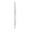 Odace Touch - plaque 2 postes verticaux 57mm bois naturel avec liseré blanc