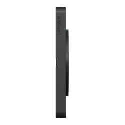 Odace Touch - plaque 3 postes horiz/ver 71mm ardoise avec liseré anthracite