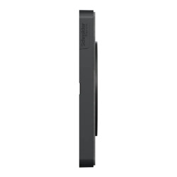 Odace Touch - plaque 4 postes horiz/ver 71mm ardoise avec liseré anthracite