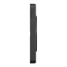 Odace Touch - plaque 4 postes horiz/ver 71mm ardoise avec liseré anthracite