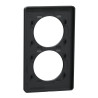 Odace Touch -  plaque 2 postes verticaux entraxe 57mm anthracite