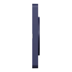 Odace Touch  - plaque 1 poste Kvadrat roi avec liseré bleu cobalt