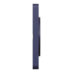 Odace Touch  - plaque 1 poste Kvadrat ocre avec liseré bleu cobalt