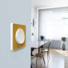 Odace Touch  - plaque 1 poste Kvadrat ocre avec liseré blanc