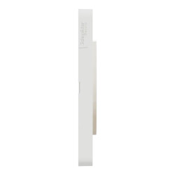 Odace Touch - plaque 2 postes horiz/ver 71mm Kvadrat ocre avec liseré blanc