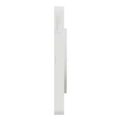 Odace Touch - plaque 3 postes horiz/ver 71mm Kvadrat perle avec liseré blanc