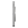 Odace Touch - plaque 2 postes horiz/ver 71mm Kvadrat perle avec liseré aluminium