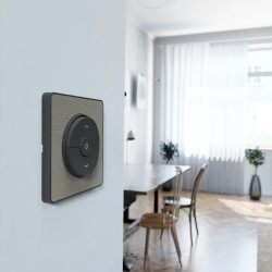 Odace Touch  - plaque 1 poste Kvadrat perle avec liseré anthracite