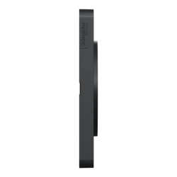 Odace Touch - plaque 2 postes hor/ver 71mm Kvadrat perle avec liseré anthracite