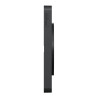 Odace Touch - plaque 3 postes hor/ver 71mm Kvadrat ombre avec liseré anthracite