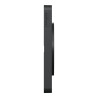 Odace Touch - plaque 3 postes hor/ver 71mm Kvadrat perle avec liseré anthracite