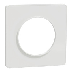 Odace Touch - plaque 1 poste blanc