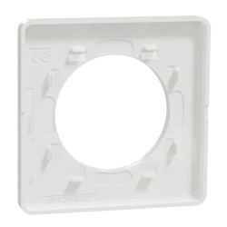 Odace Touch - plaque 1 poste blanc