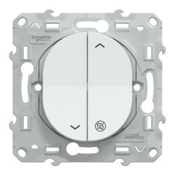 Ovalis - interrupteur 2 boutons pour volet roulant - 6AX - Antibactérien