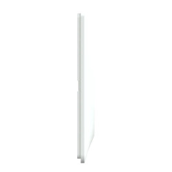 Ovalis - plaque de finition - 3 postes horizontal - entraxe 71 mm - blanc