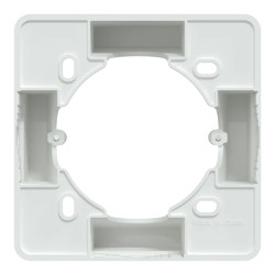 Ovalis - Boîte support 36 mm pour montage en saillie - Blanc