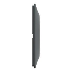 Ovalis - plaque de finition - 2 postes horizontal - entraxe 71 mm - anthracite