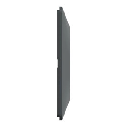 Ovalis - plaque de finition - 4 postes horizontal - entraxe 71 mm - anthracite