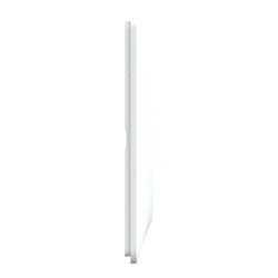 Ovalis - plaque de finition - 2 postes horizontal - 71mm - blanc bague laiton