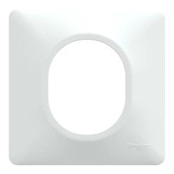 Ovalis - Lot de 360 plaques de finition de coloris blanc S320702