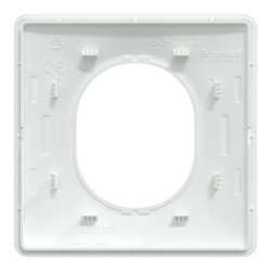 Ovalis - Lot de 360 plaques de finition de coloris blanc S320702