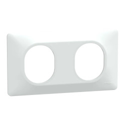 Ovalis - Lot de 180 plaques - 2 postes Horizontal - finition blanc S320704